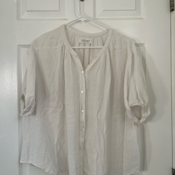 Velvet cotton gauze top size S - Picture 2 of 7